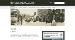 Desktop Screenshot of historicsaranaclake.org